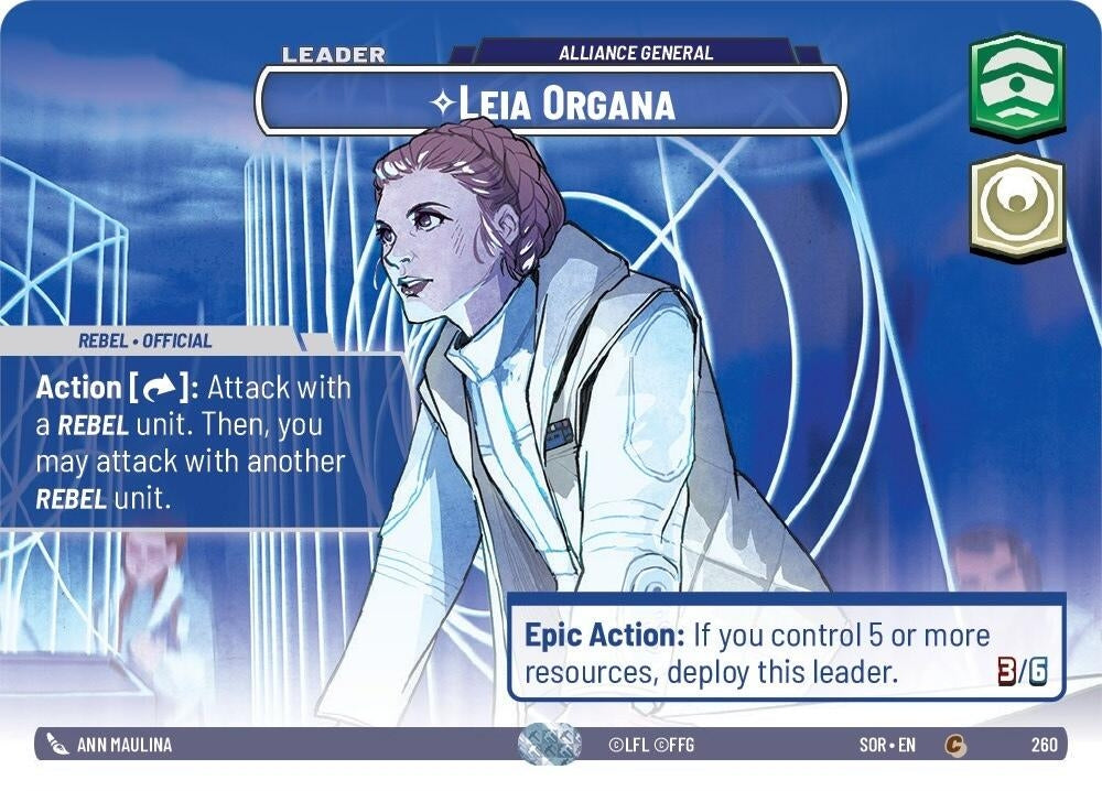 Image for Leia Organa - Alliance General (Showcase) - Star Wars: Unlimited