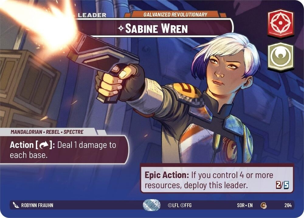 Image for Sabine Wren - Galvanized Revolutionary (Showcase) - Star Wars: Unlimited