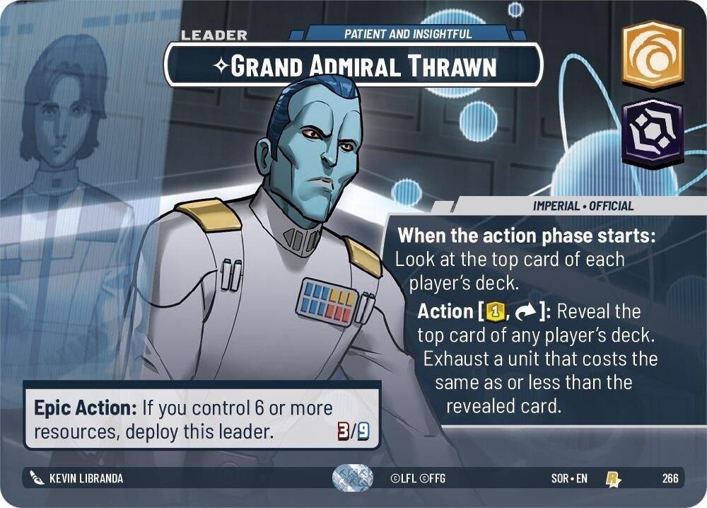 Image for Grand Admiral Thrawn - Patient and Insightful (Showcase) - Star Wars: Unlimited