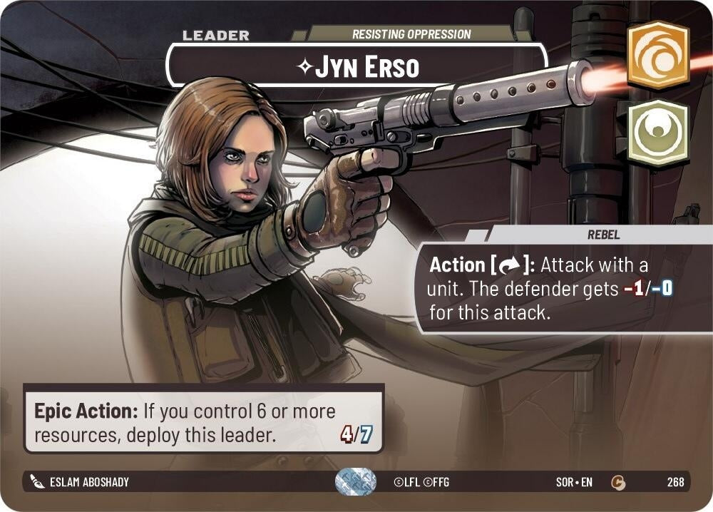 Image for Jyn Erso - Resisting Oppression (Showcase) - Star Wars: Unlimited