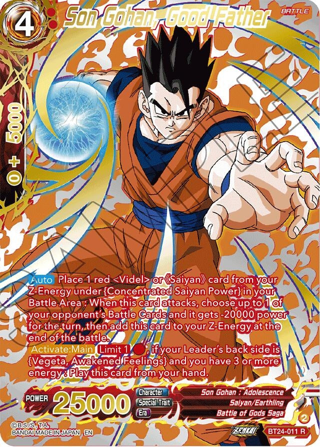 Image for Son Gohan, Good Father (Collector Booster Gold) - Dragon Ball Super: Masters