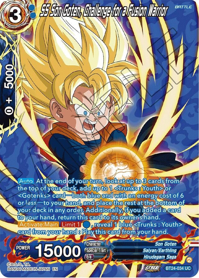 Image for SS Son Goten, Challenge for a Fusion Warrior (Collector Booster Silver) - Dragon Ball Super: Masters