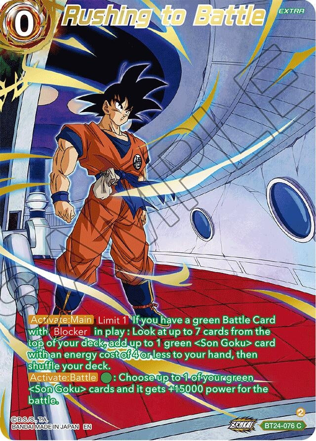 Image for Rushing to Battle (Collector Booster Gold) - Dragon Ball Super: Masters