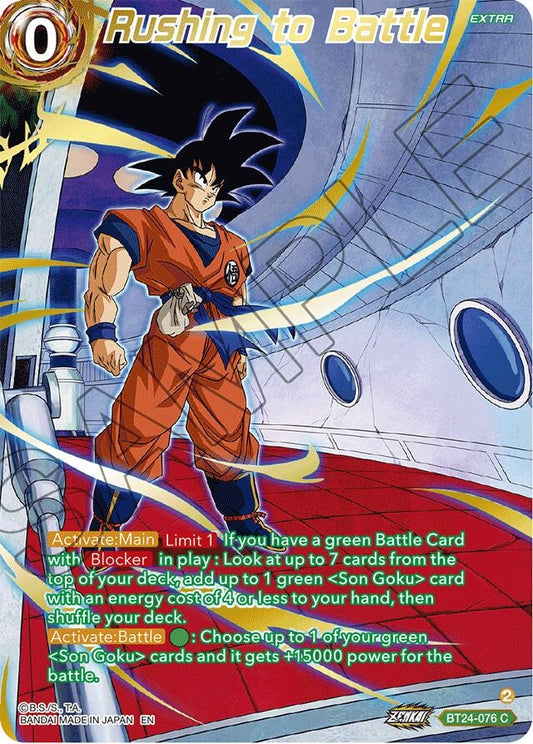 Image for Rushing to Battle (Collector Booster Gold) - Dragon Ball Super: Masters
