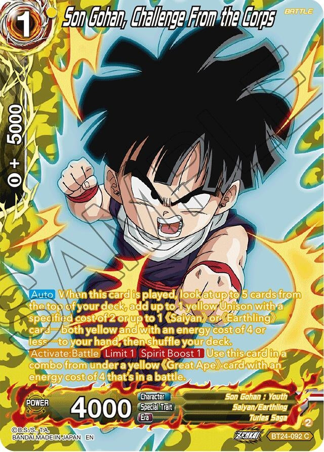 Image for Son Gohan, Challenge From the Corps (Collector Booster Silver) - Dragon Ball Super: Masters