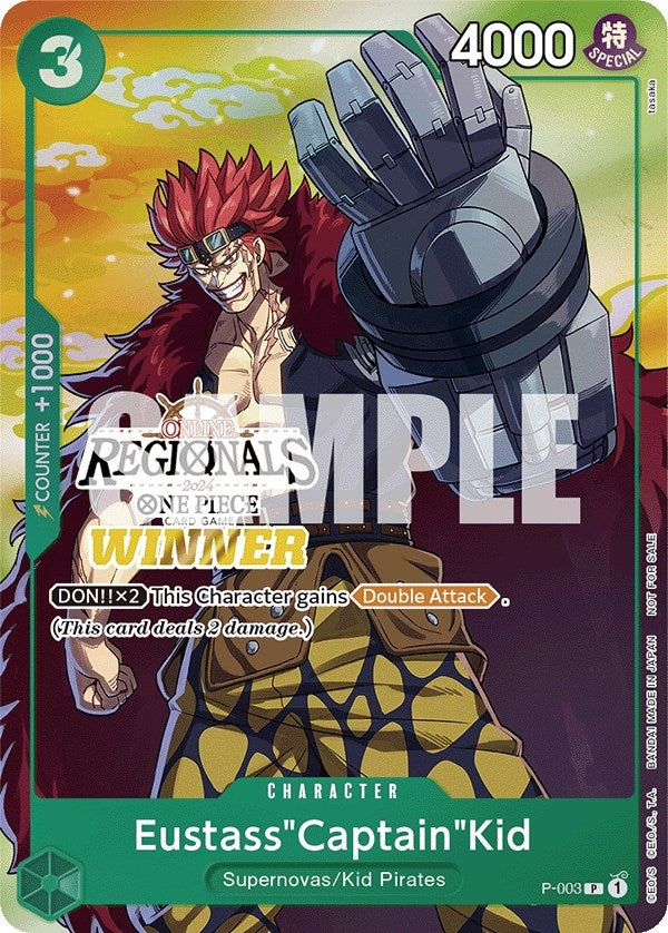 Image for Eustass"Captain"Kid (Online Regional 2024 Vol. 2) [Winner] - One Piece Card Game