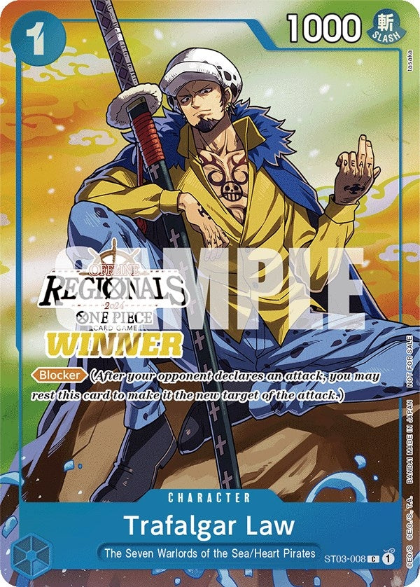 Image for Trafalgar Law (Offline Regional 2024 Vol. 2) [Winner] - One Piece Card Game