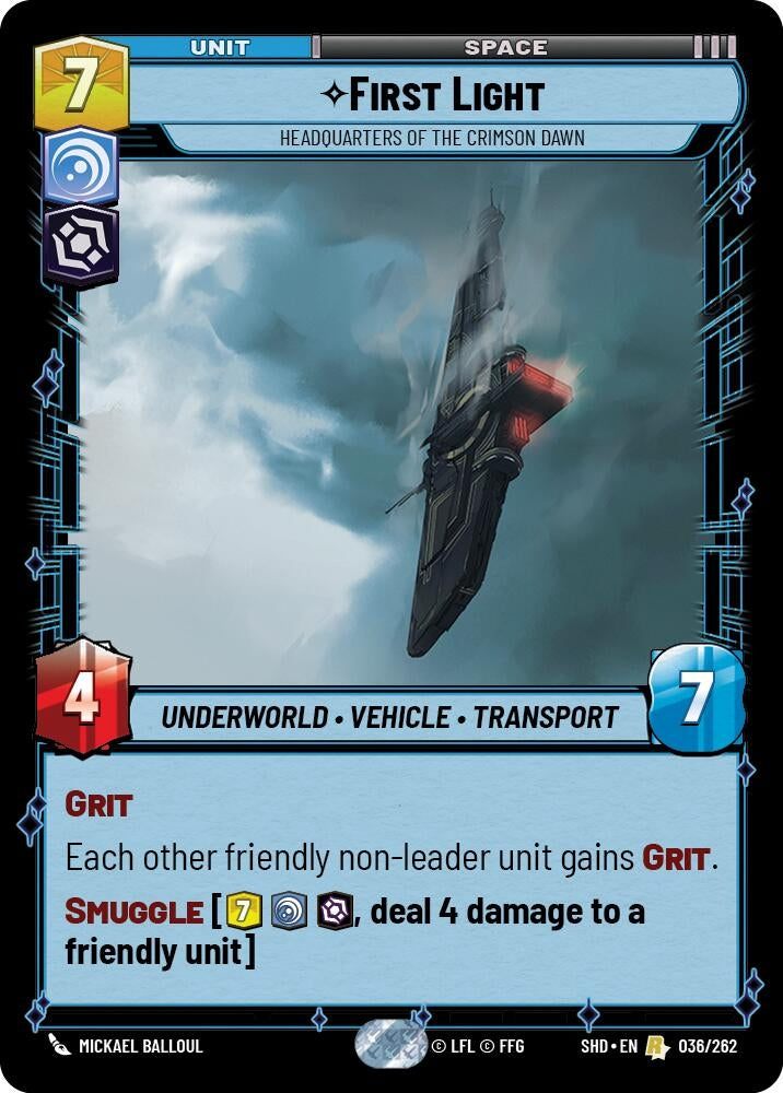 Image for First Light - Headquarters of the Crimson Dawn - Star Wars: Unlimited