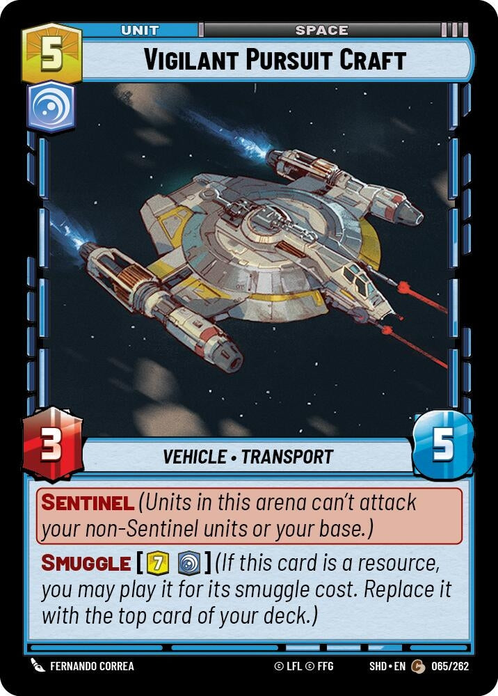 Image for Vigilant Pursuit Craft - Star Wars: Unlimited