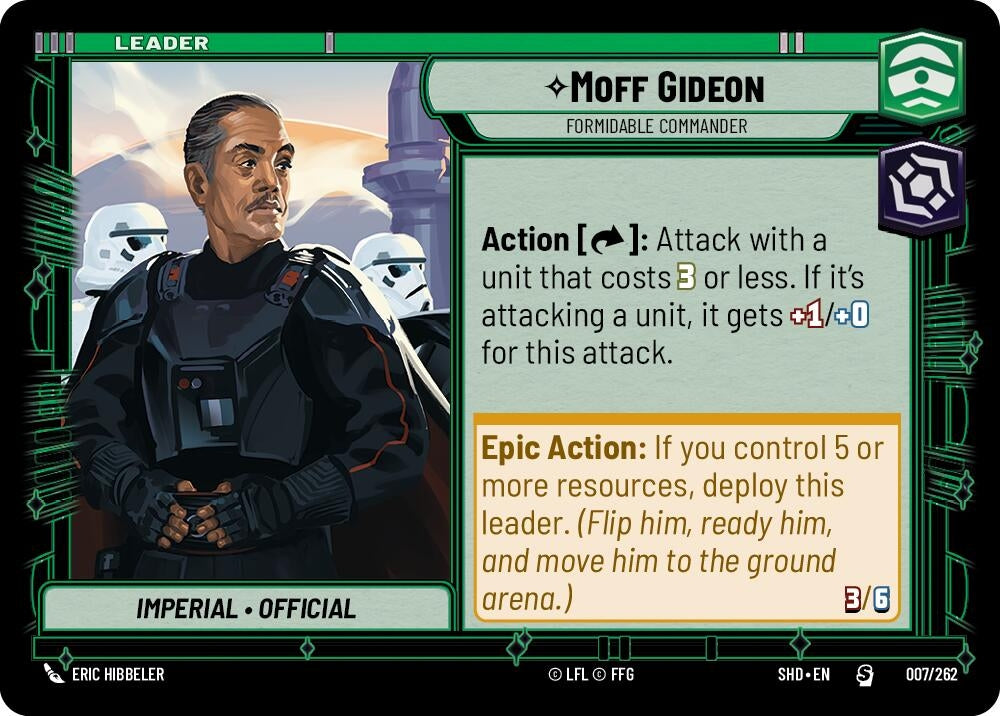 Image for Moff Gideon - Formidable Commander - Star Wars: Unlimited