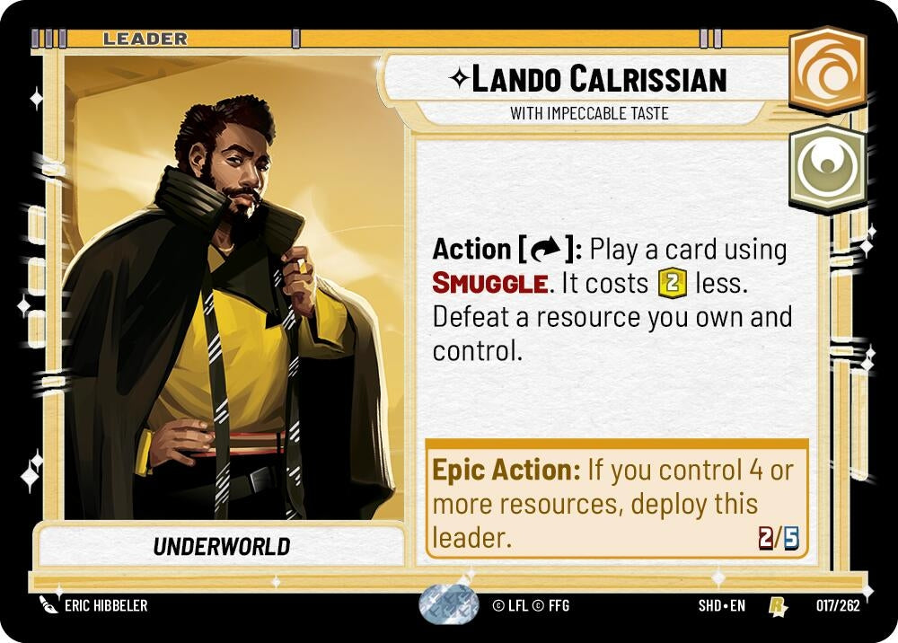 Image for Lando Calrissian - With Impeccable Taste - Star Wars: Unlimited