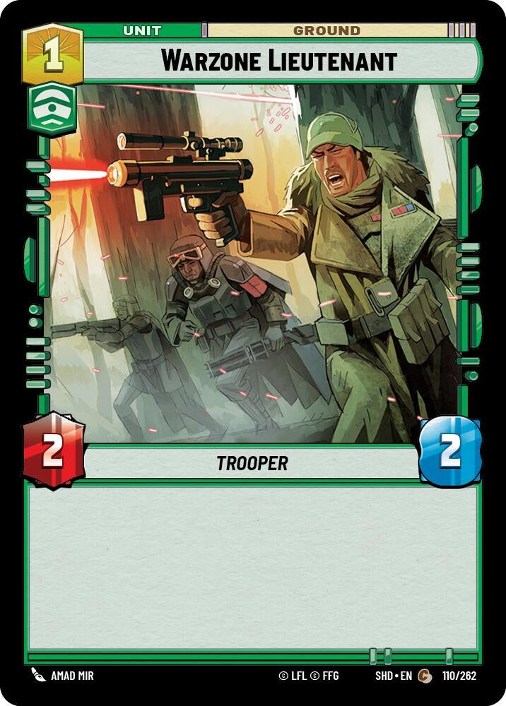 Image for Warzone Lieutenant - Star Wars: Unlimited