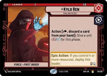 Image for Kylo Ren - Rash and Deadly - Star Wars: Unlimited