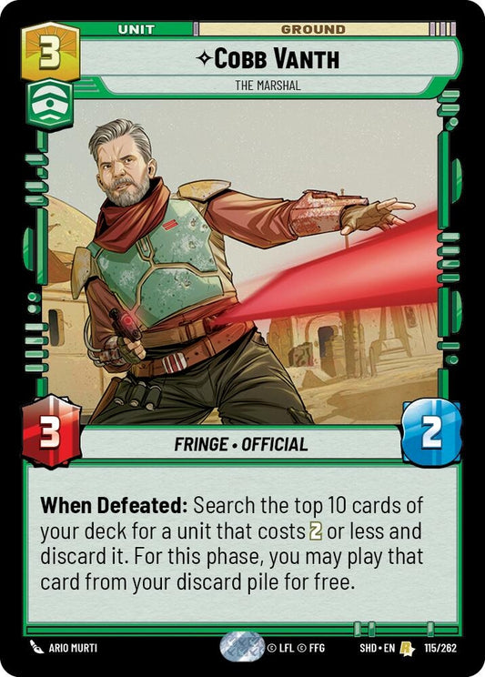 Image for Cobb Vanth - The Marshal - Star Wars: Unlimited