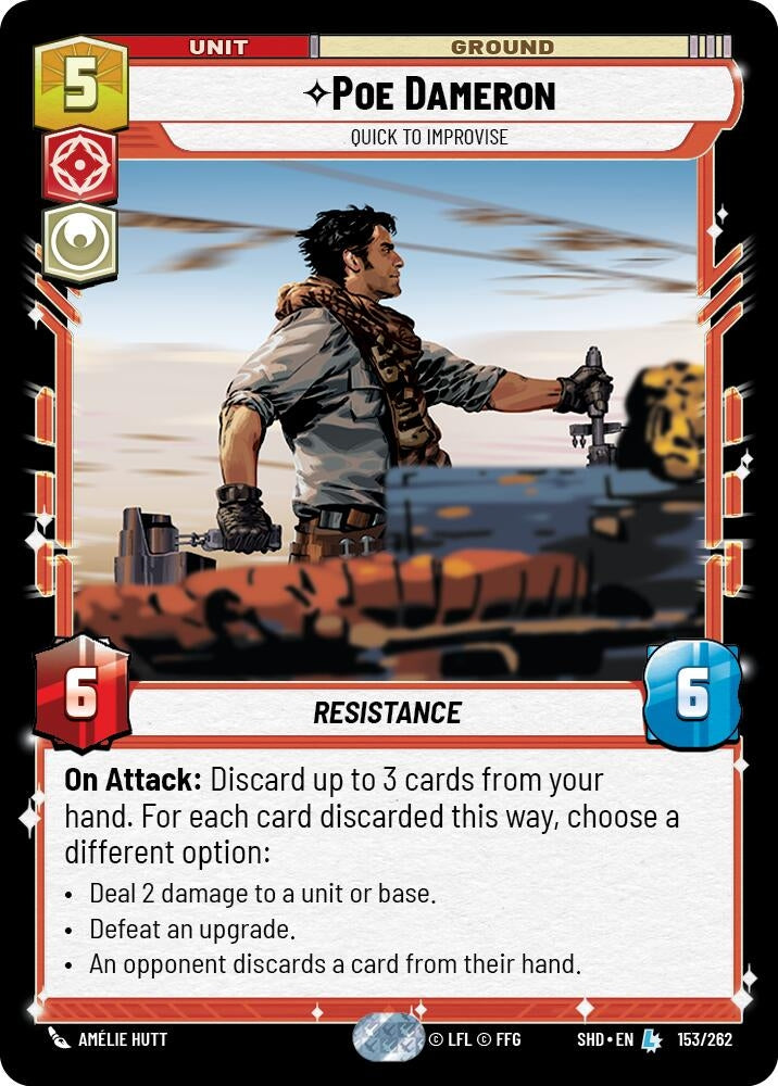 Image for Poe Dameron - Quick to Improvise - Star Wars: Unlimited