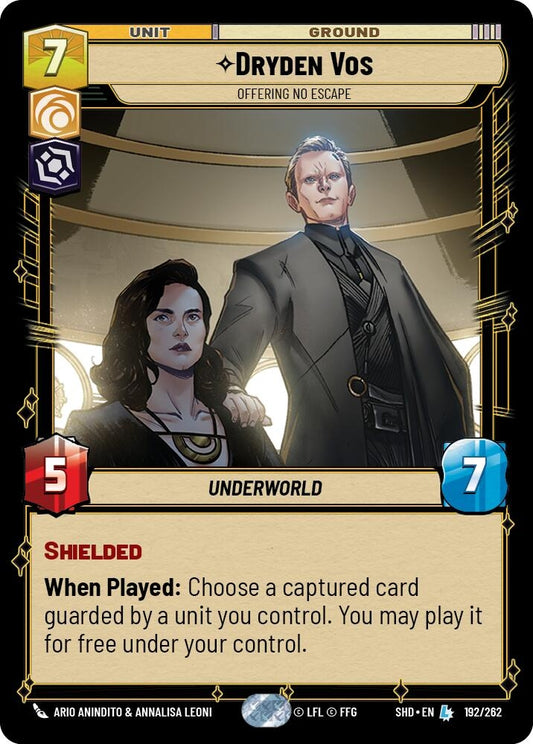 Image for Dryden Vos - Offering No Escape - Star Wars: Unlimited