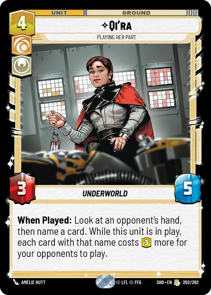 Image for Qi'ra - Playing Her Part - Star Wars: Unlimited