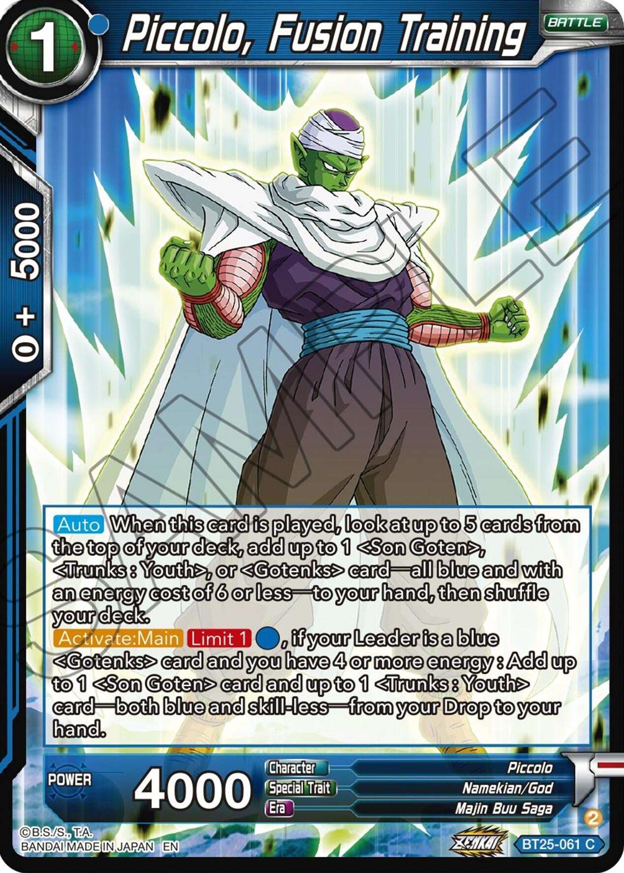 Image for Piccolo, Fusion Training - Dragon Ball Super: Masters