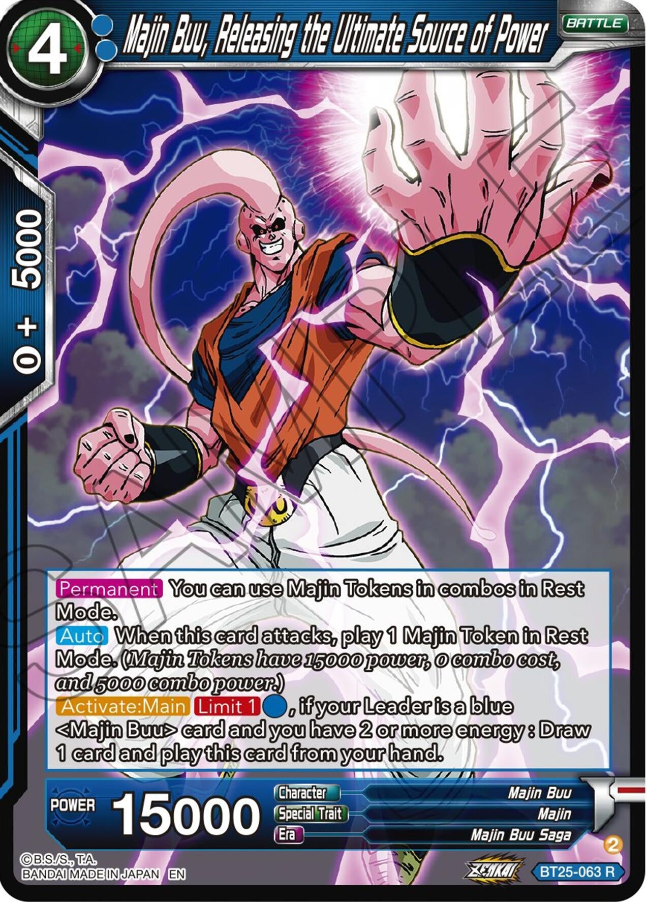 Image for Majin Buu, Releasing the Ultimate Source of Power - Dragon Ball Super: Masters