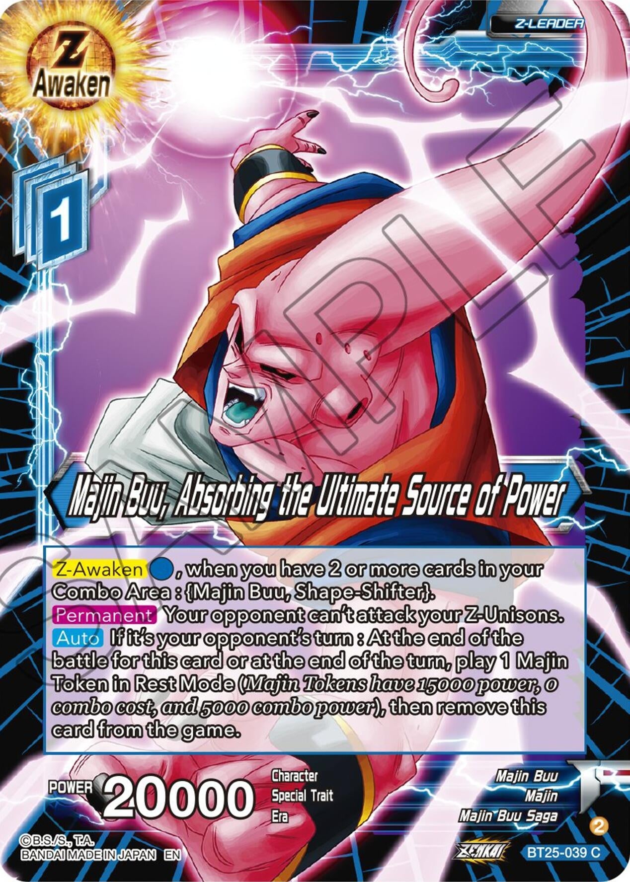 Image for Majin Buu, Absorbing the Ultimate Source of Power - Dragon Ball Super: Masters