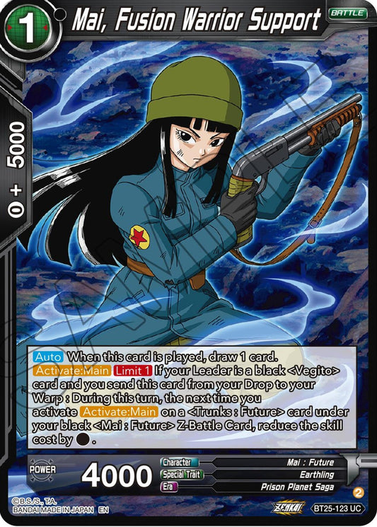 Image for Mai, Fusion Warrior Support - Dragon Ball Super: Masters