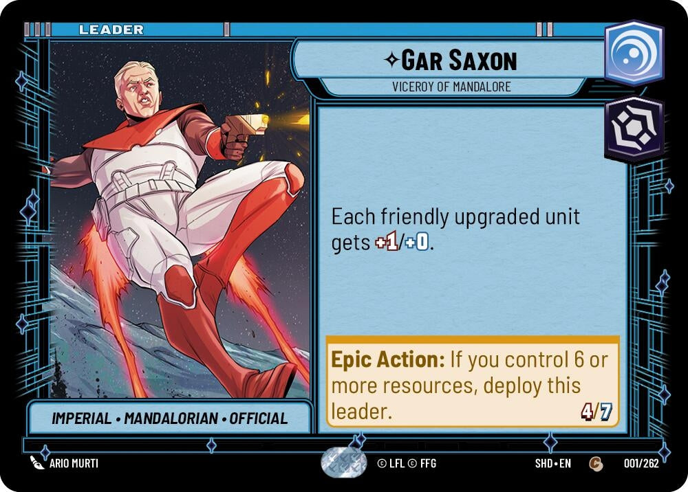 Image for Gar Saxon - Viceroy of Mandalore - Star Wars: Unlimited