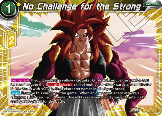 Image for No Challenge for the Strong - Dragon Ball Super: Masters