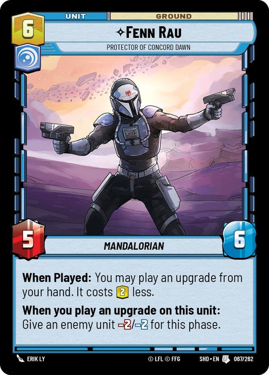 Image for Fenn Rau - Protector of Concord Dawn - Star Wars: Unlimited