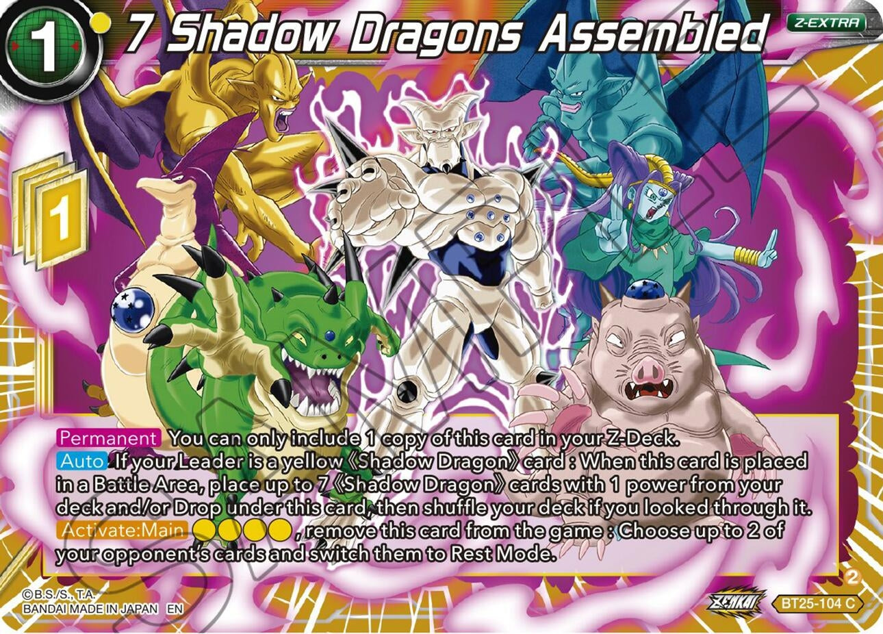 Image for 7 Shadow Dragons Assembled - Dragon Ball Super: Masters