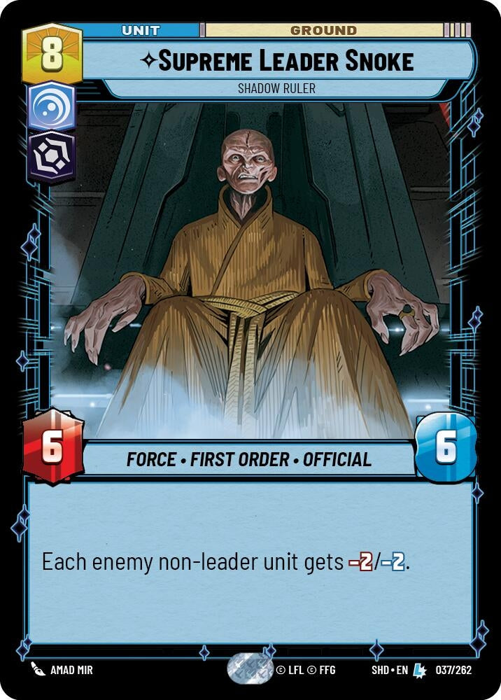 Image for Supreme Leader Snoke - Shadow Ruler - Star Wars: Unlimited