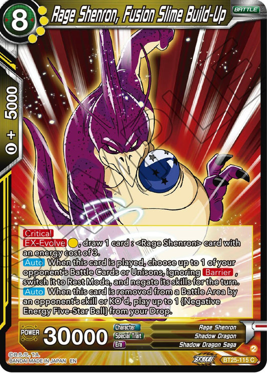 Image for Rage Shenron, Fusion Slime Build-Up - Dragon Ball Super: Masters