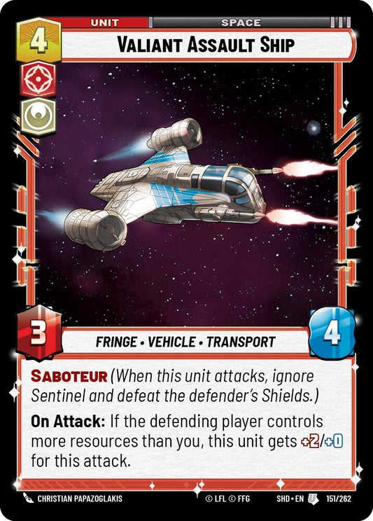 Image for Valiant Assault Ship - Star Wars: Unlimited