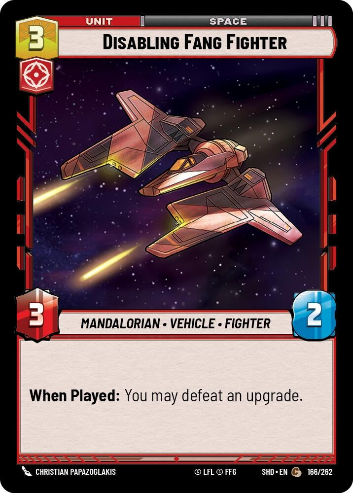 Image for Disabling Fang Fighter - Star Wars: Unlimited