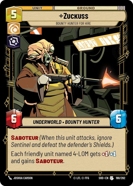 Image for Zuckuss - Bounty Hunter for Hire - Star Wars: Unlimited