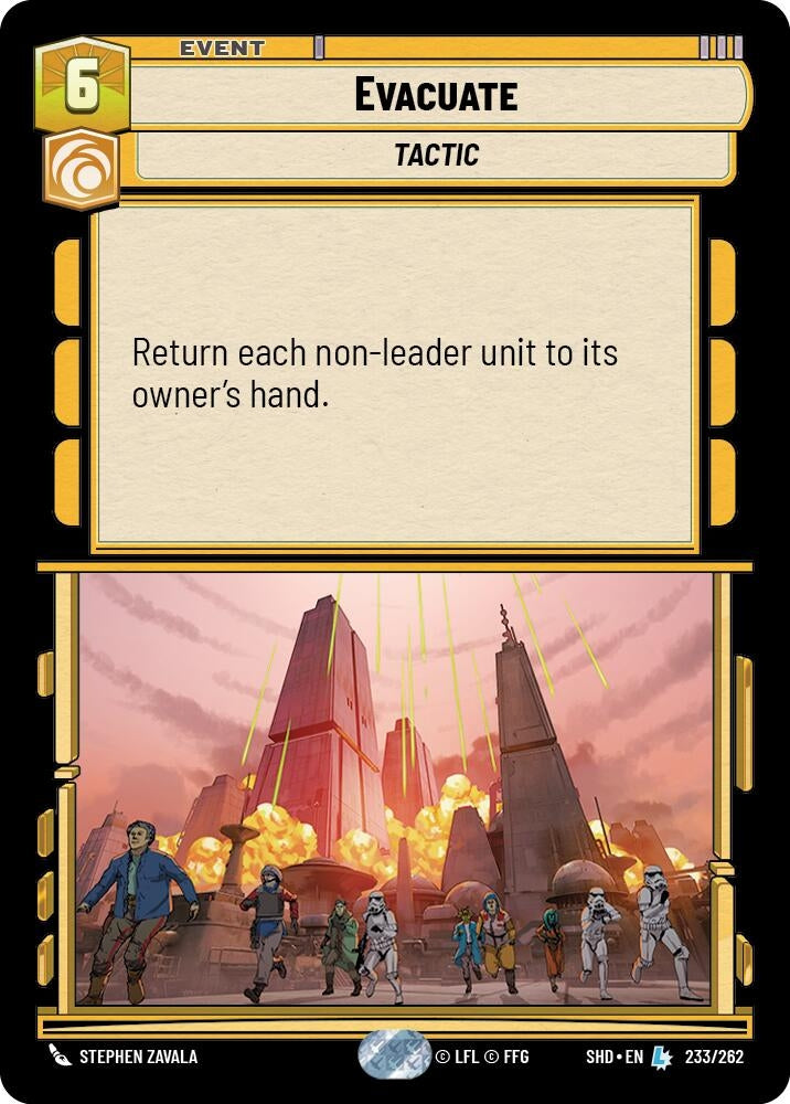 Image for Evacuate - Star Wars: Unlimited