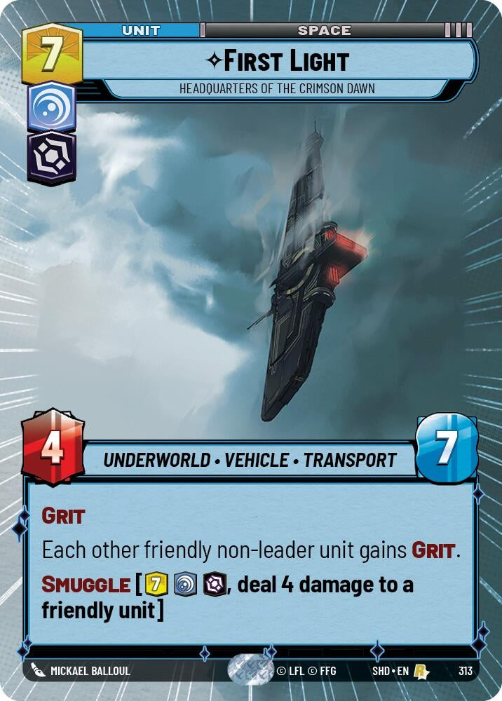 Image for First Light - Headquarters of the Crimson Dawn (Hyperspace) - Star Wars: Unlimited