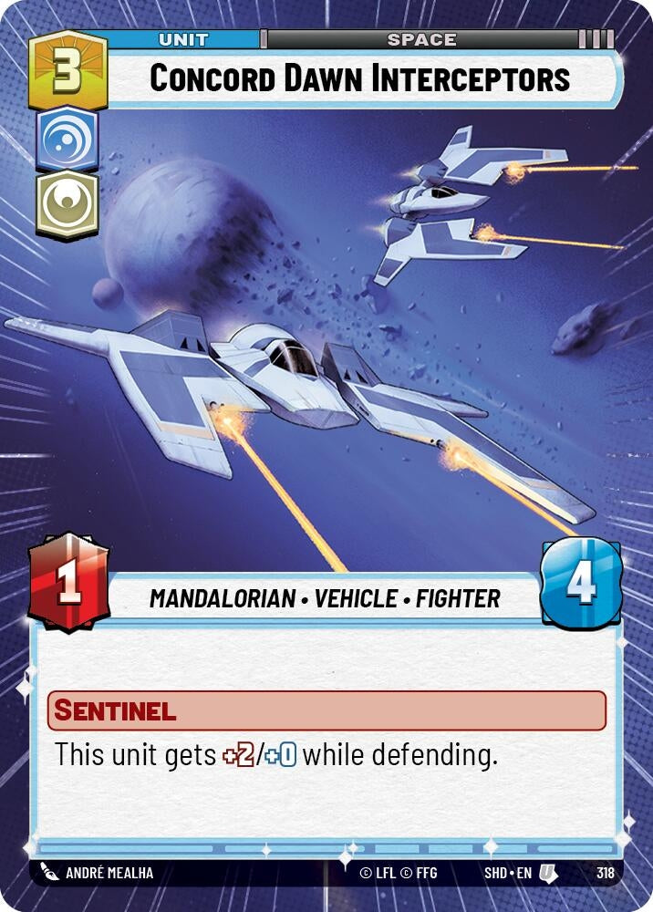 Image for Concord Dawn Interceptors (Hyperspace) - Star Wars: Unlimited