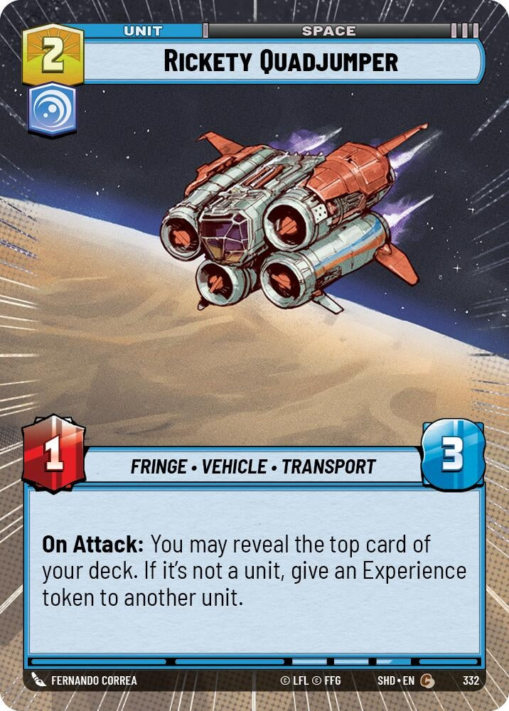Image for Rickety Quadjumper (Hyperspace) - Star Wars: Unlimited