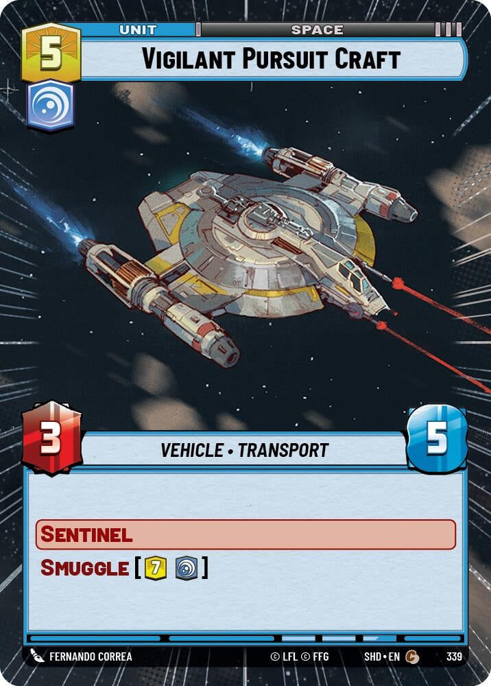 Image for Vigilant Pursuit Craft (Hyperspace) - Star Wars: Unlimited