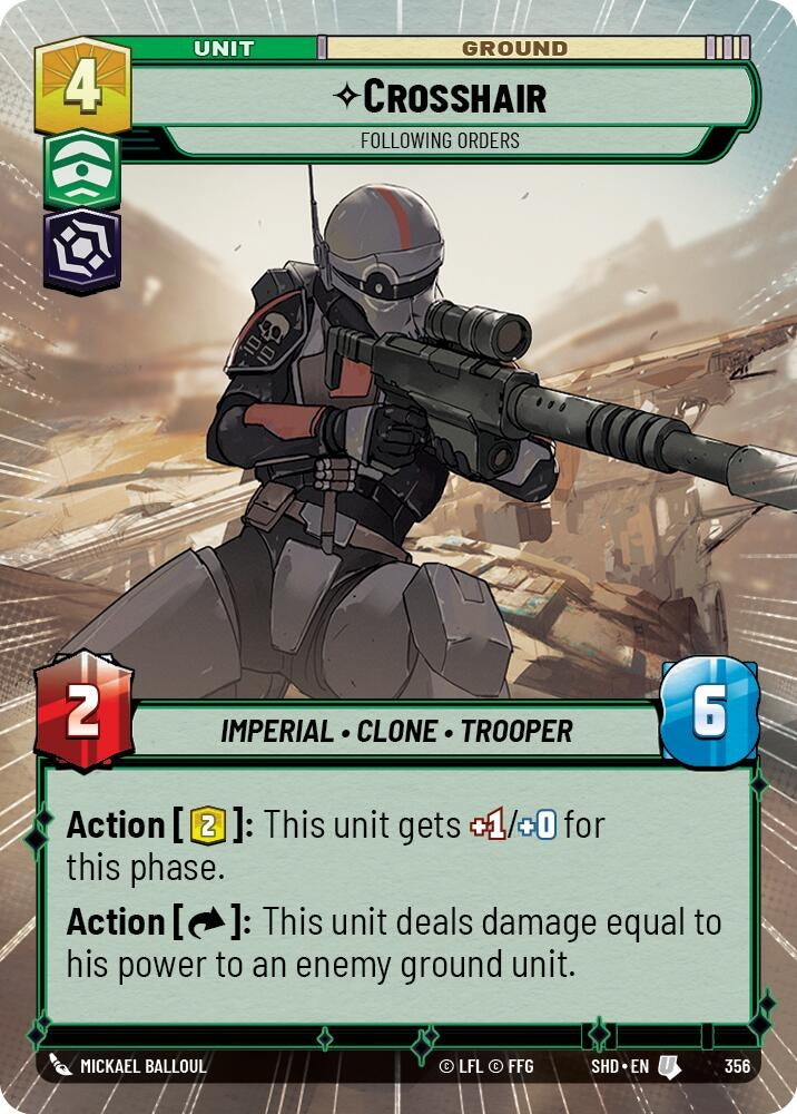 Image for Crosshair - Following Orders (Hyperspace) - Star Wars: Unlimited