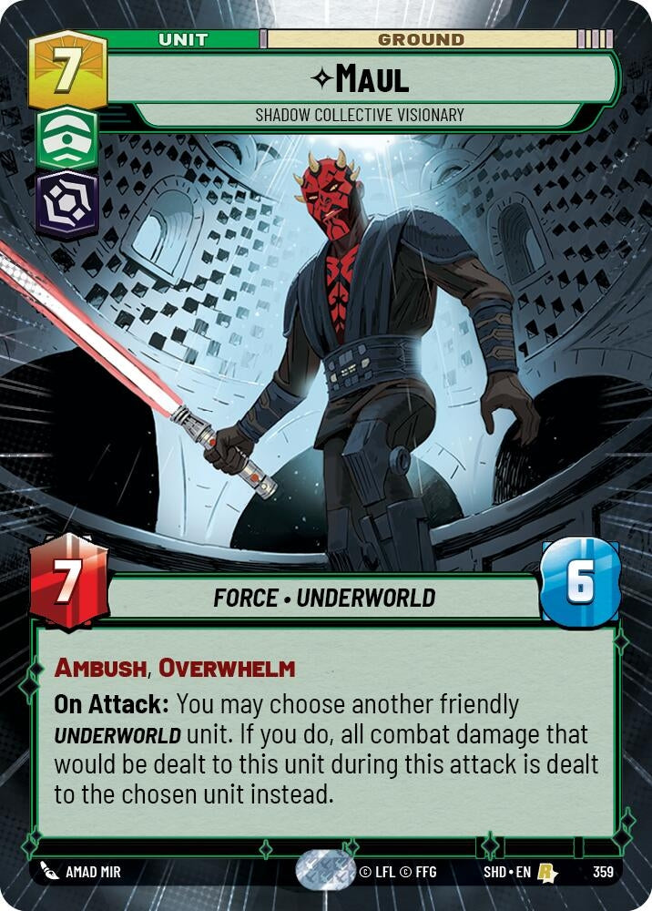 Image for Maul - Shadow Collective Visionary (Hyperspace) - Star Wars: Unlimited