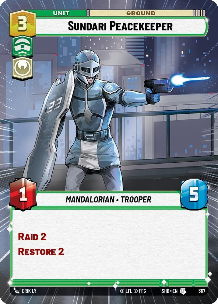 Image for Sundari Peacekeeper (Hyperspace) - Star Wars: Unlimited