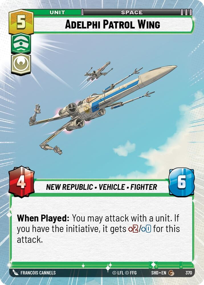 Image for Adelphi Patrol Wing (Hyperspace) - Star Wars: Unlimited