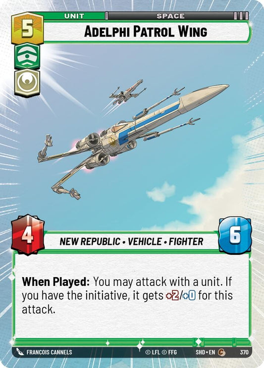 Image for Adelphi Patrol Wing (Hyperspace) - Star Wars: Unlimited
