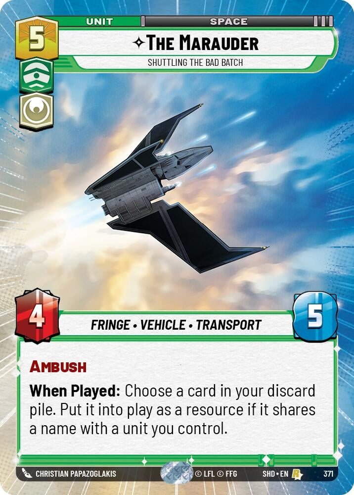 Image for The Marauder - Shuttling the Bad Batch (Hyperspace) - Star Wars: Unlimited