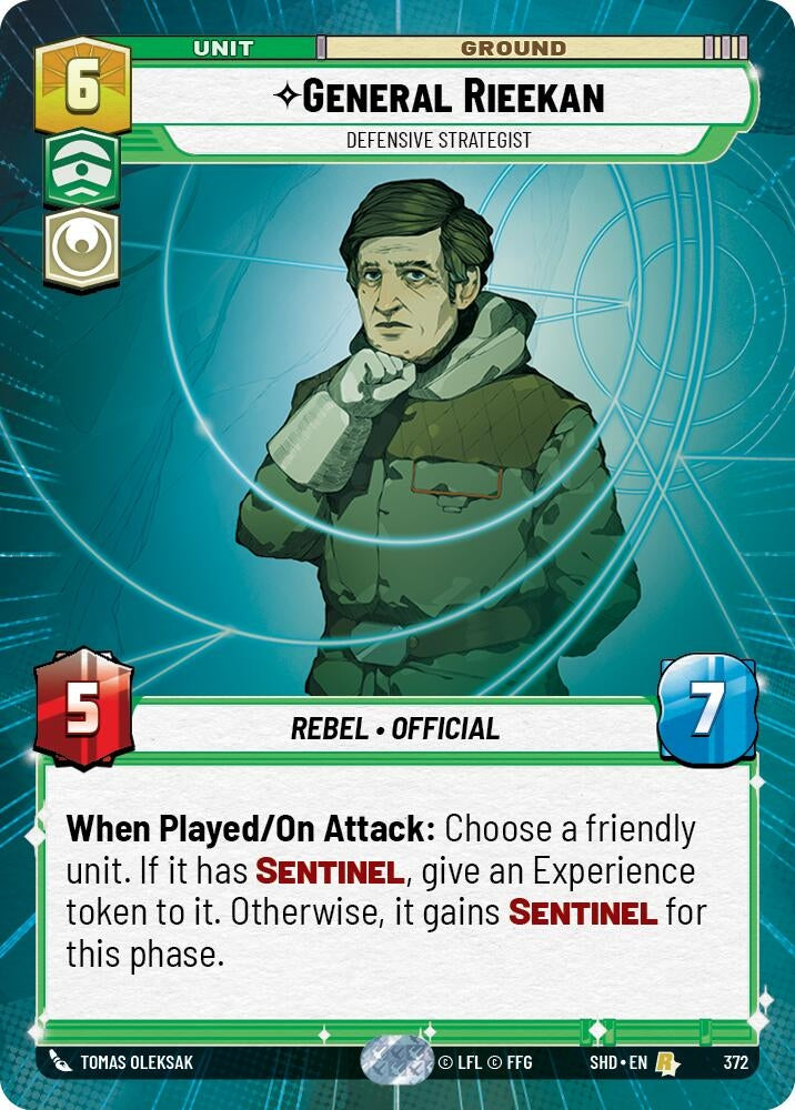 Image for General Rieekan - Defensive Strategist (Hyperspace) - Star Wars: Unlimited