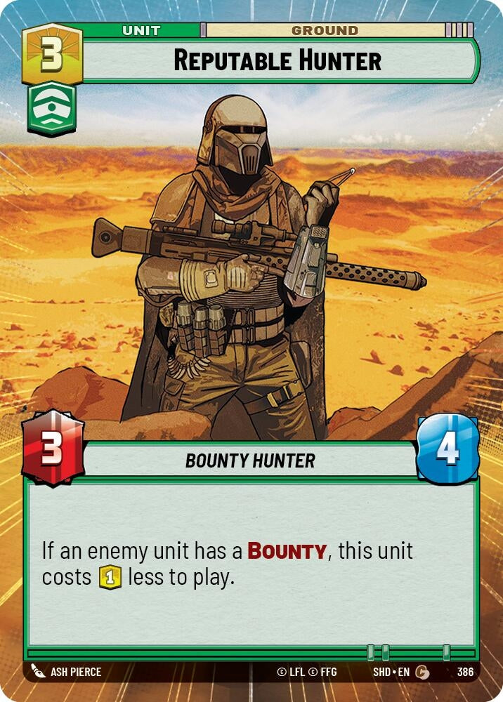 Image for Reputable Hunter (Hyperspace) - Star Wars: Unlimited
