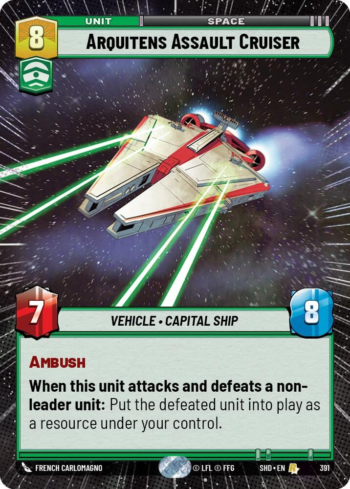 Image for Arquitens Assault Cruiser (Hyperspace) - Star Wars: Unlimited