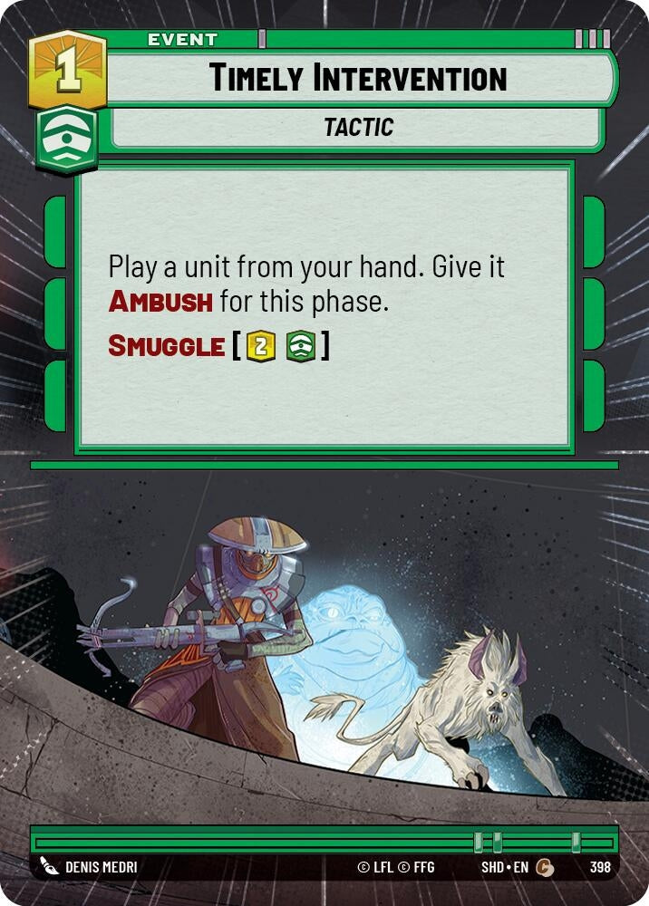 Image for Timely Intervention (Hyperspace) - Star Wars: Unlimited