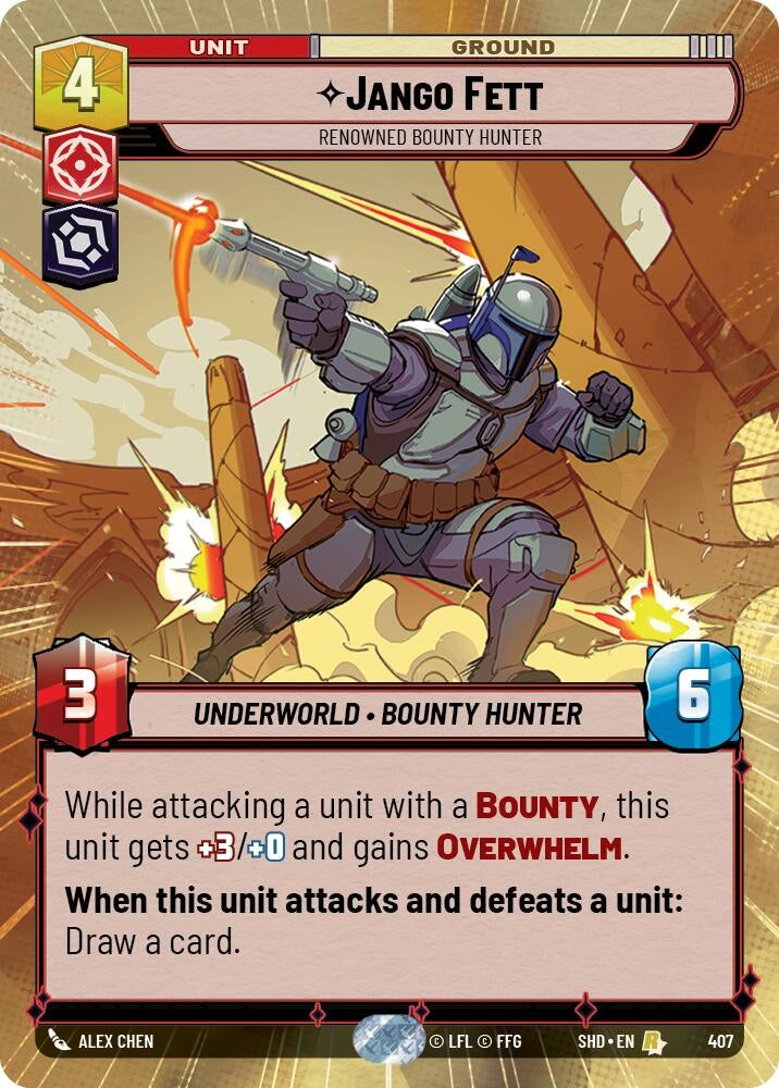 Image for Jango Fett - Renowned Bounty Hunter (Hyperspace) - Star Wars: Unlimited